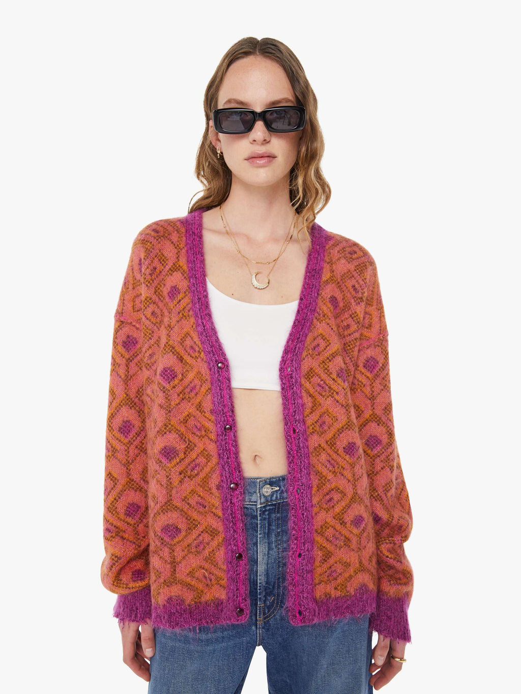 The Double Face Cardigan - Birds Of Paradise