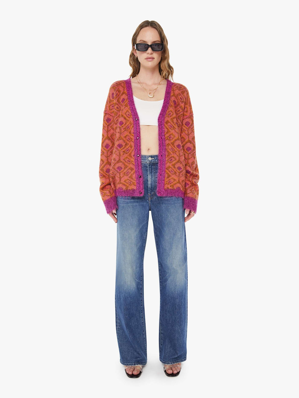 The Double Face Cardigan - Birds Of Paradise