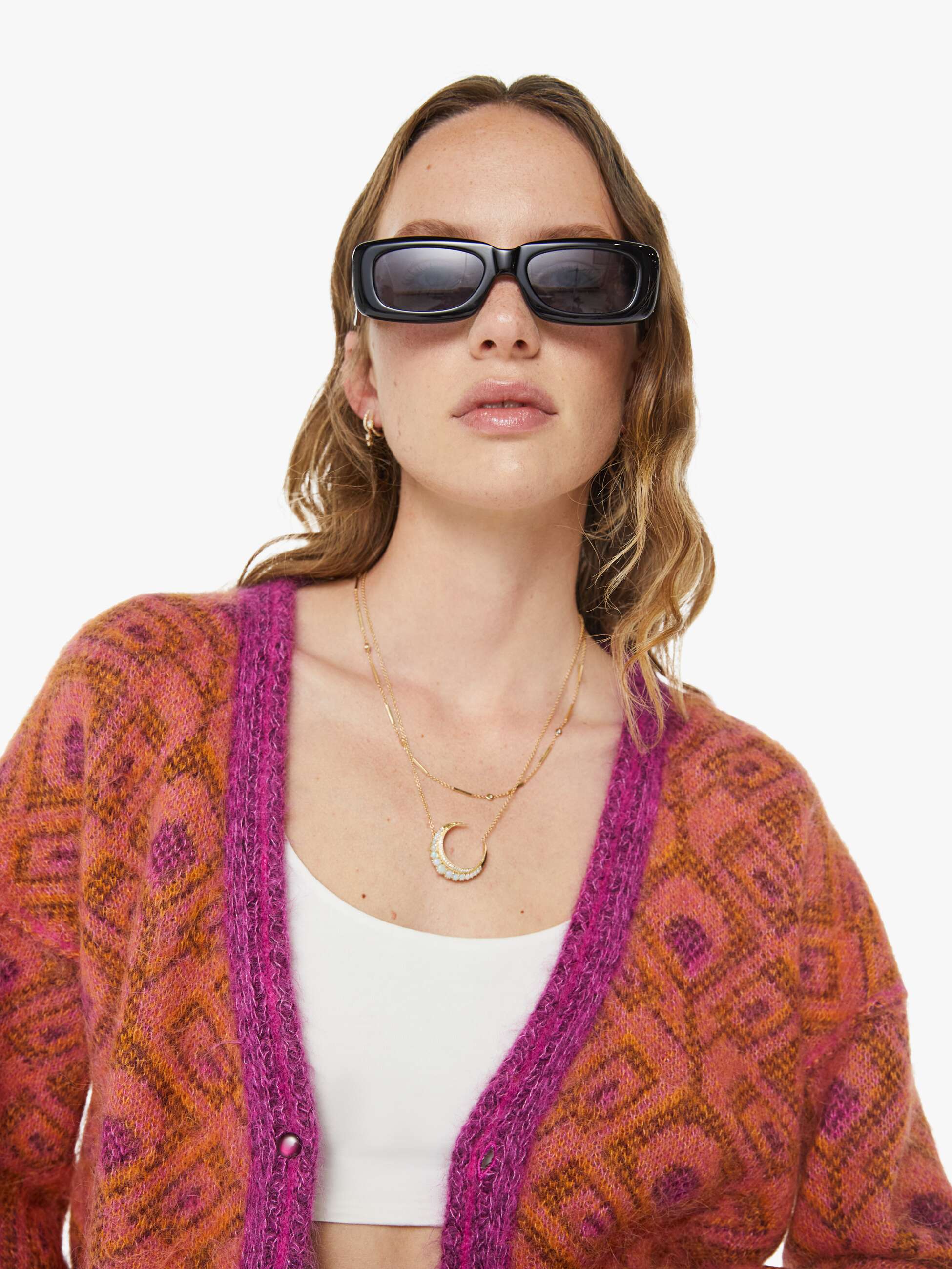 The Double Face Cardigan - Birds Of Paradise